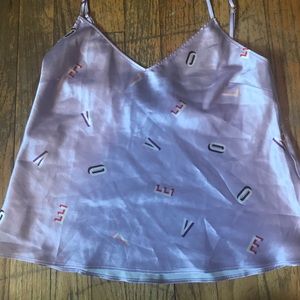 🖤 purple vs silk sleep top